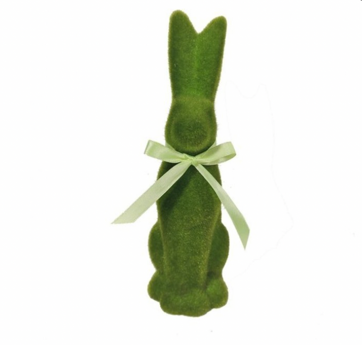 Green Terracotta Flocked Bunny