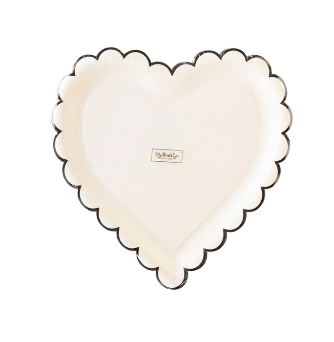 Scallop Heart Paper Plate