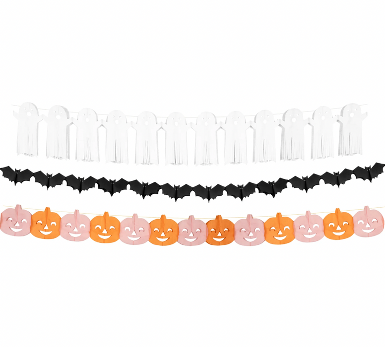 Tissue Paper Halloween Garland