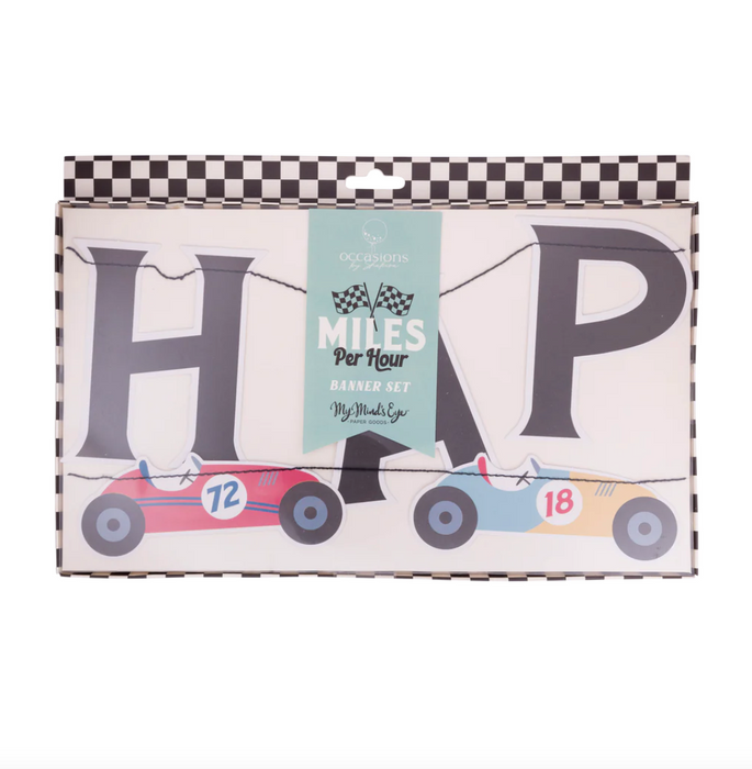 Race Car Party Banner Set