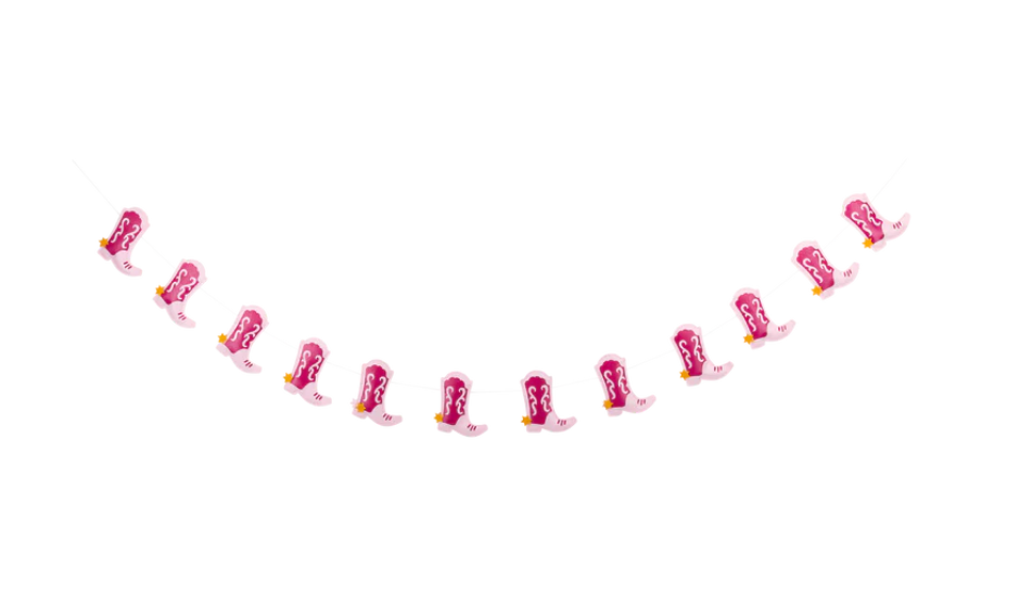 Cowgirl Party Puffy Felt Banner