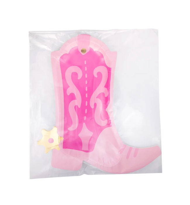 Cowgirl Pink Boot Shaped Plate