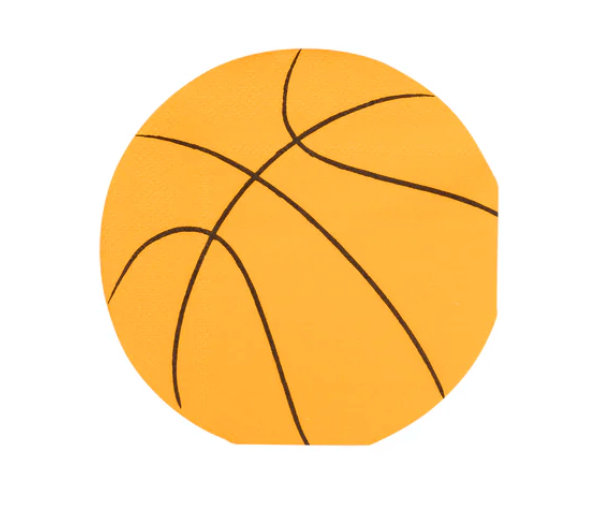 Basketball Shaped Paper Cocktail Napkin