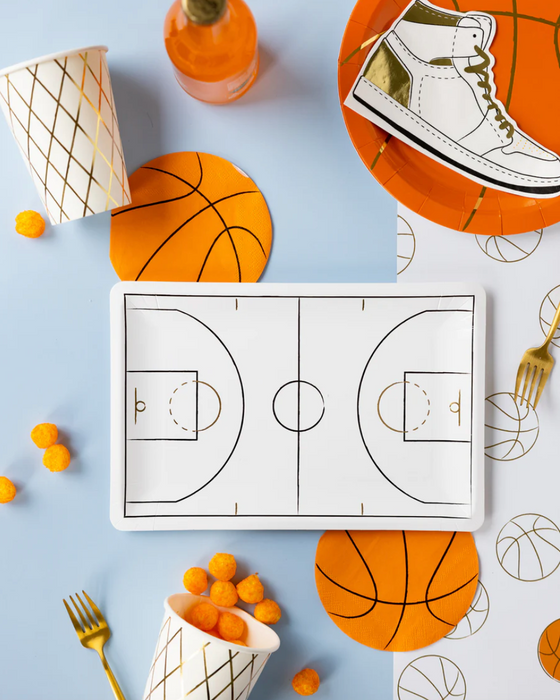 Basketball Shaped Paper Cocktail Napkin