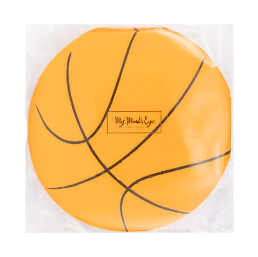 Basketball Shaped Paper Cocktail Napkin