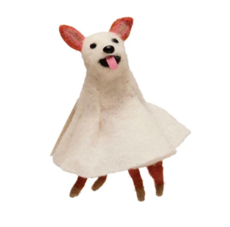 Wool Felt Dog in Costume