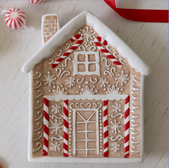 Gingerbread House Appetizer Plate