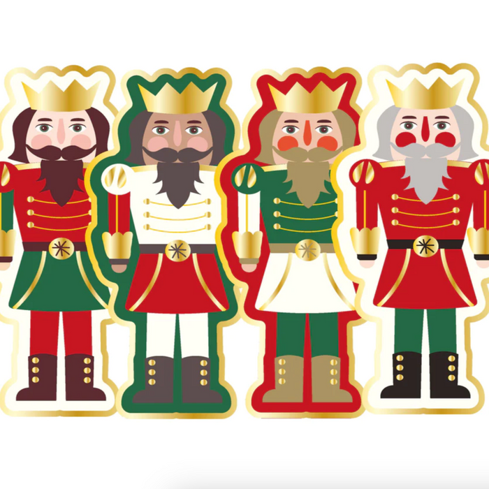 Assorted Nutcracker Christmas Die Cut Plates