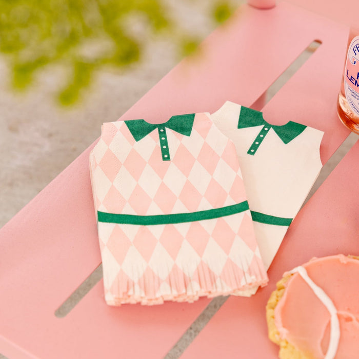 Tennis Dress Fringed Napkins