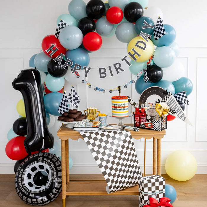 Checkered Flag Table Runner