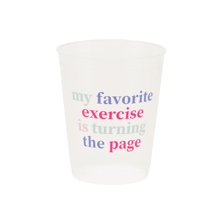 Book Club "My Favorite Exercise Is Turning the Page" Flex Cups