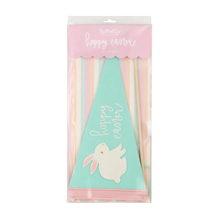 Hoppy Easter Felt Pennant Banner