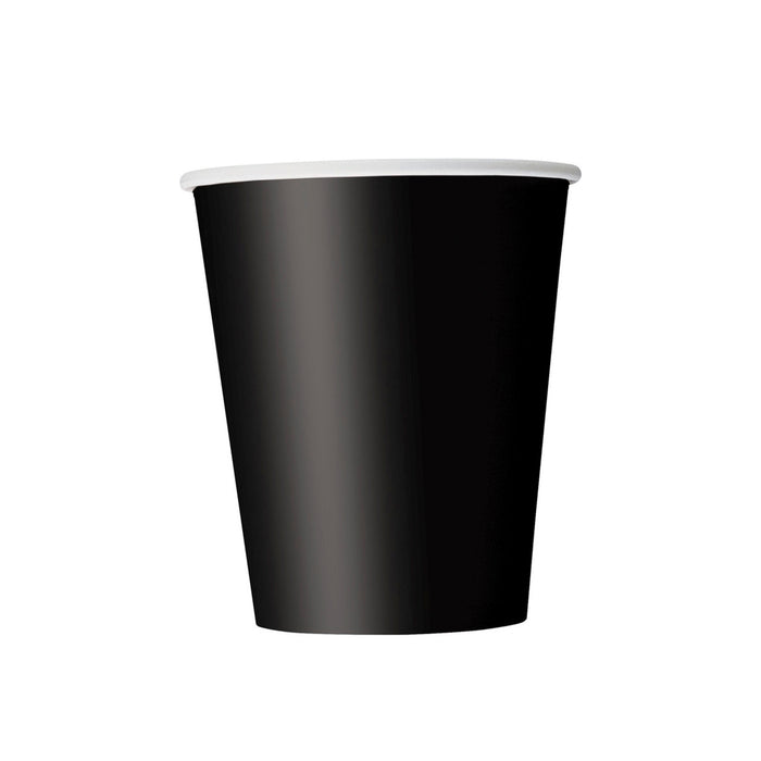 Black Solid Paper Cups