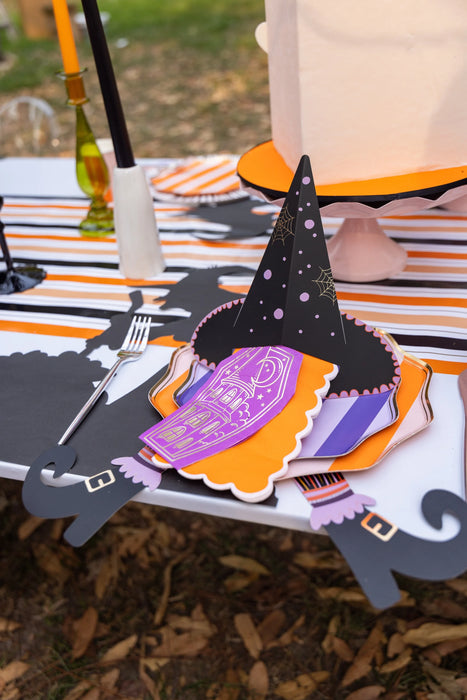 Paper Witch's Legs Halloween Table Accents