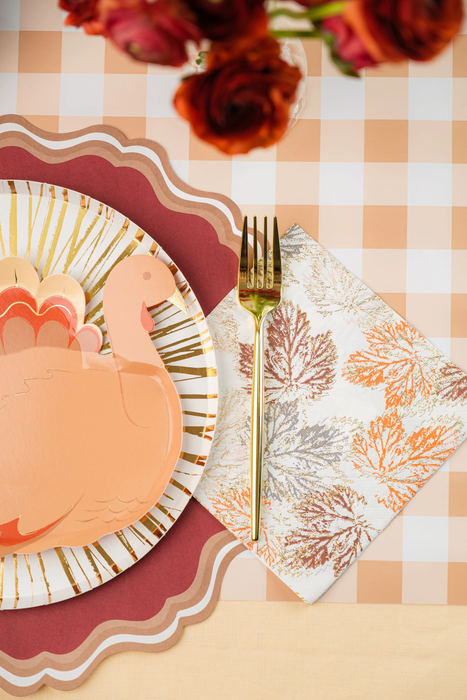 Harvest Turkey Dessert Paper Plates