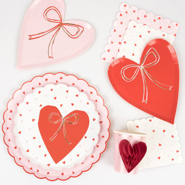 Heart Pattern Dinner Plates