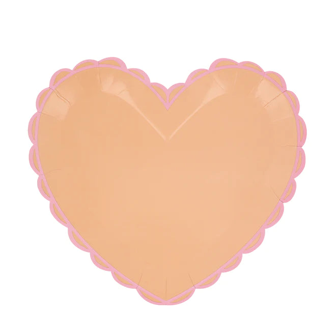 Pastel Heart Large Plates