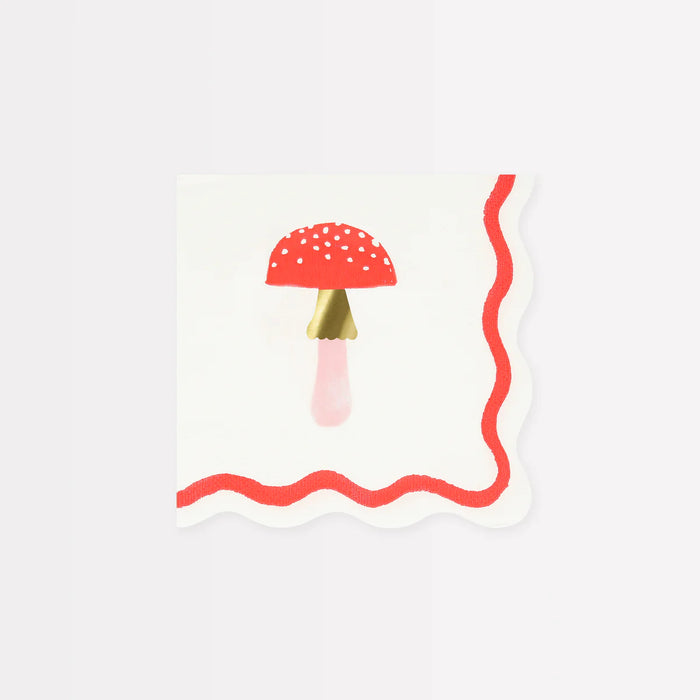 Merry Mushrooms Small Napkins