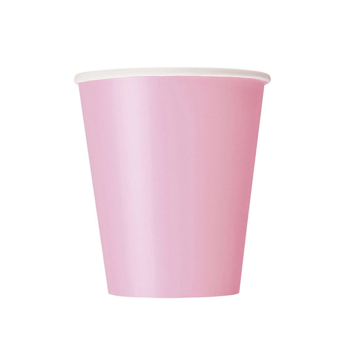 Lovely Pink Solid Paper Cups