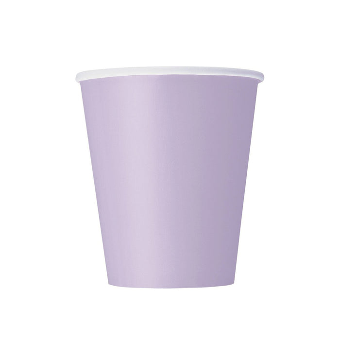 Lavender Solid Paper Cups