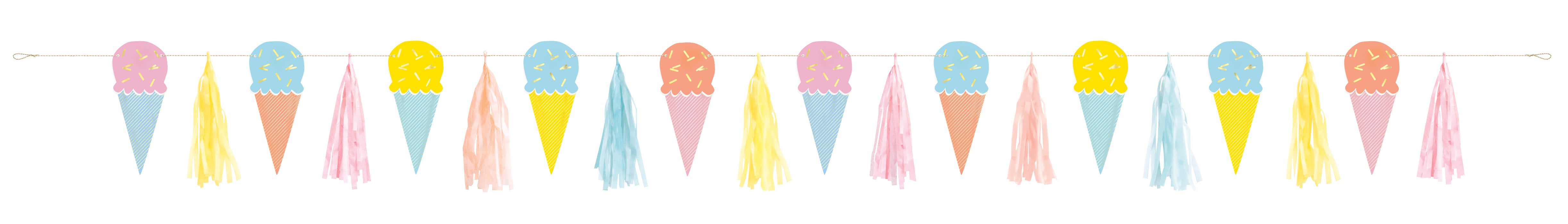 Pastel Ice Cream Garland