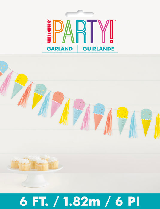 Pastel Ice Cream Garland