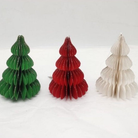 Glitter Paper Folding Trees