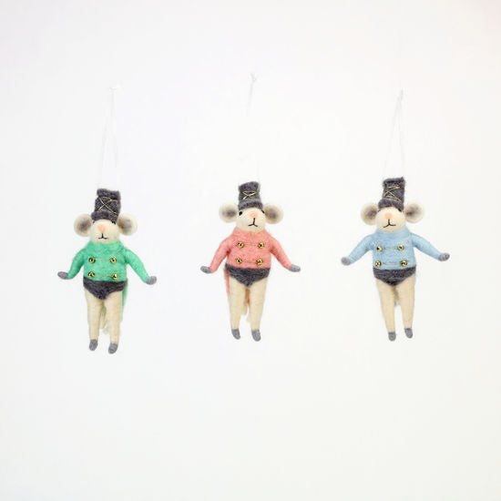 Mouse Soldier Ornaments