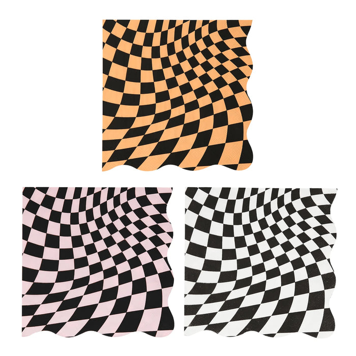 Halloween Checker Small Napkins