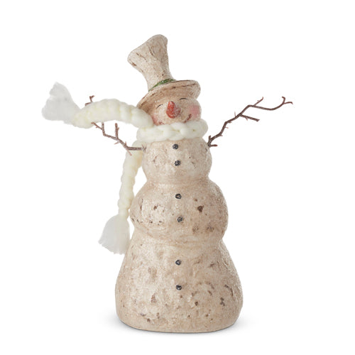 11.25" Snowman With Scarf