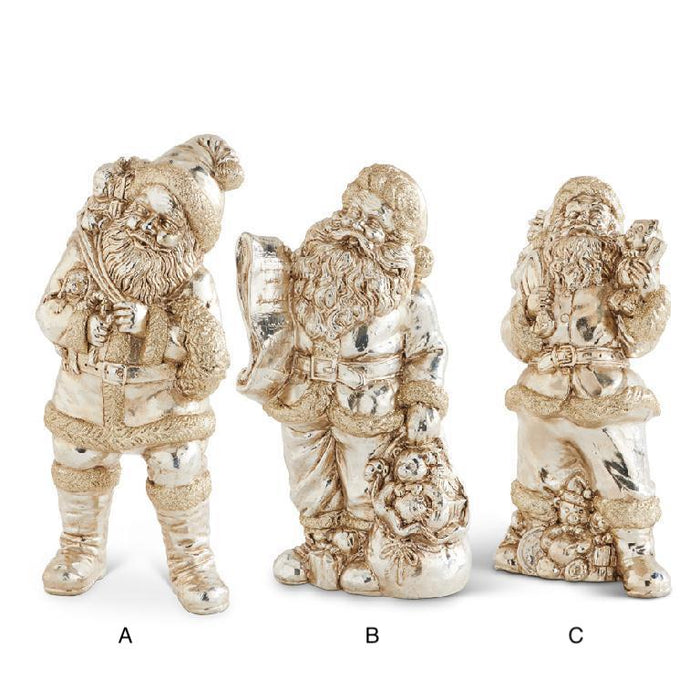 Golden Vintage Santa Figurines