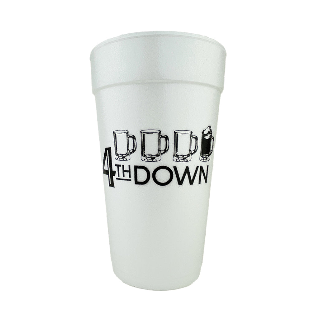 20oz. Styrofoam Cup 10 Pack Sleeve {4th Down Football} -  #confetti-gift-and-party#