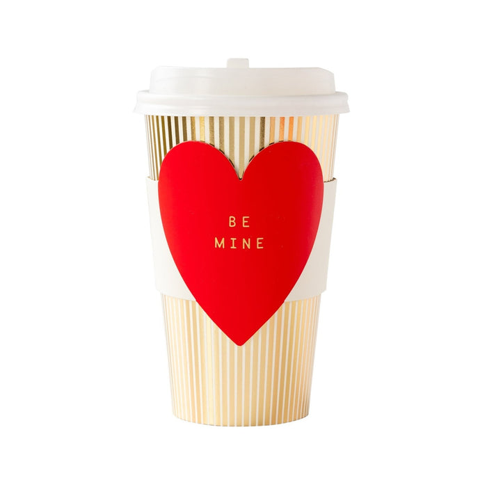 Red Be Mine Heart To Go Cups