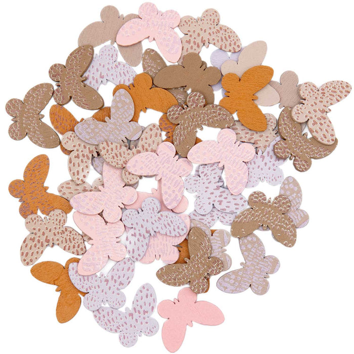 Mauve Butterfly Wooden Confetti