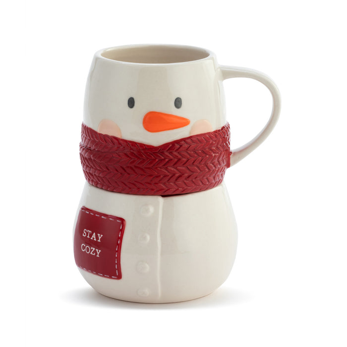 Cozy Snowman Mug and Bowl Set