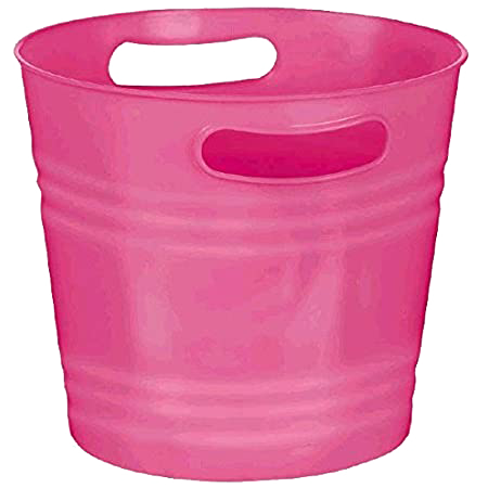 Pink on sale plastic bucket