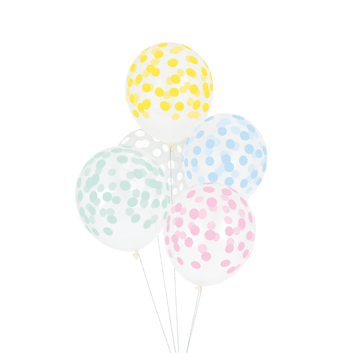 Pastel Confetti Printed Balloon Bundle