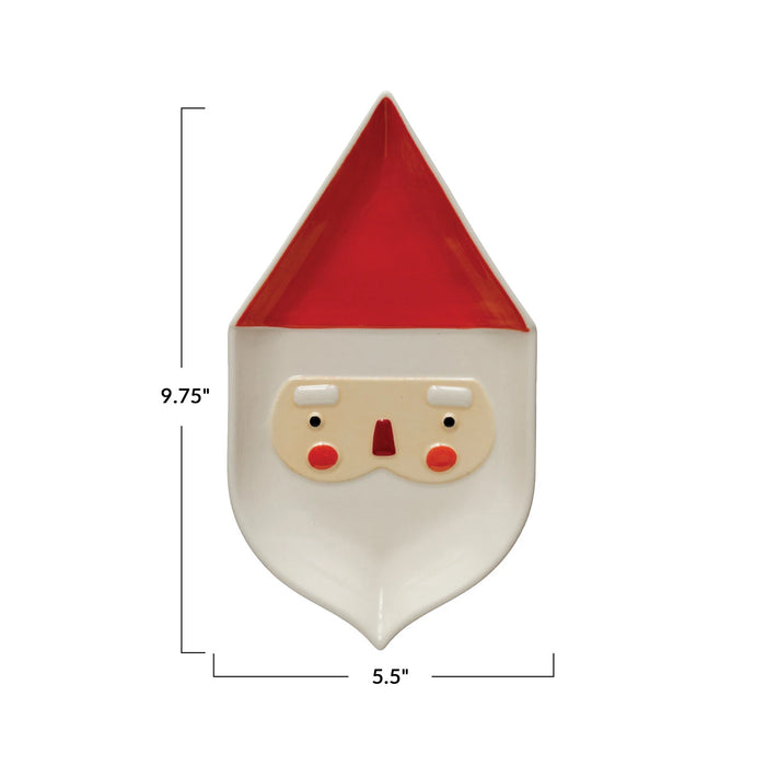 Stoneware Santa Shaped Platter